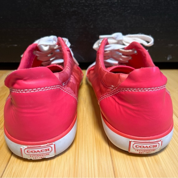 Coach Barrett Women Pink Sneakers Size 8B - Picture 3 of 10